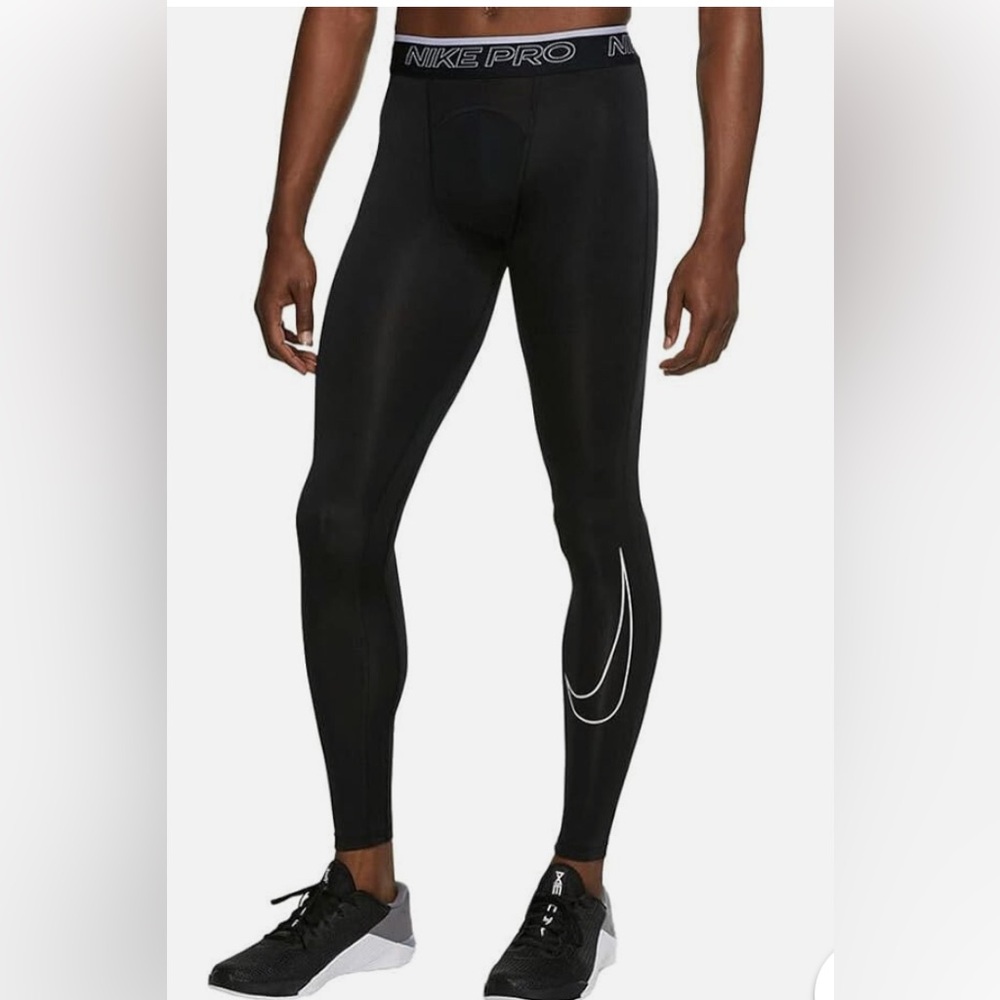 Nike Black Compression Leggings and Nike arm band